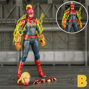 New In Box Marvel Avengers 4 Endgame Captain Marvel 6" Action Figure Carol Danvers Legends Doll KO's SHF Toys