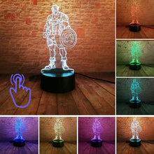 Marvel Iron Man Figurine 3D Illusion LED NightLight Colourful Flashing Light Avengers Endgam Figure IronMan Mask Model Toys