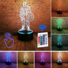 Marvel Iron Man Figurine 3D Illusion LED NightLight Colourful Flashing Light Avengers Endgam Figure IronMan Mask Model Toys