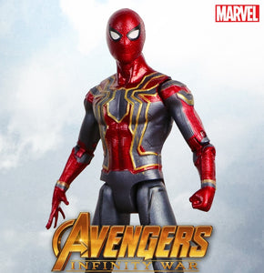 Marvel Legends Hot toys Avengers Infinity War 19cm Iron Spider Spiderman PVC Character Action Figure Collection Model toys